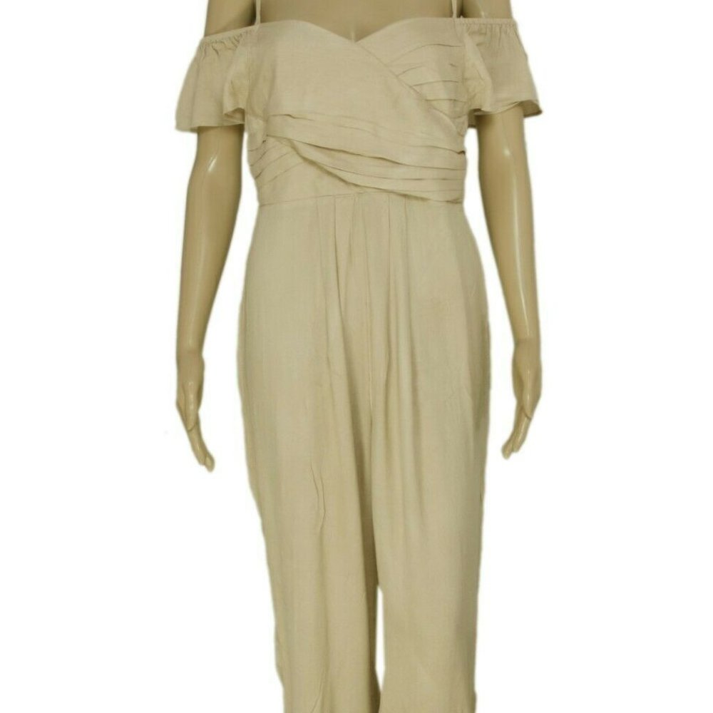 Free People In The Moment Off the Shoulder Jumpsuit Small S 6 NEW